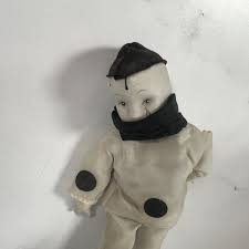 Vintage Retro Porcelain Pierrot Clown Doll Black White Sad Clown Tear | eBay Australia
