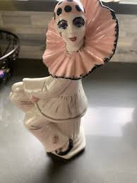 Vintage Pierrot Harlequin Ceramic Mime French Clown 10 ...