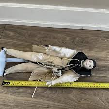 Vintage Pierrot Doll With Mask Harlequin Dramatic Clothing Art Deco Black & White Feather - Etsy Australia