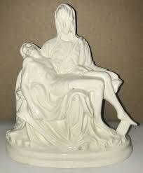 VTG Pieta Porcelain 7" tall Figurine of Mary holding Jesus ...