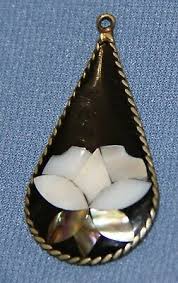 Mother of Pearl Mexico Sterling Silver Pendant Abalone Shell Jewelry 925 | eBay