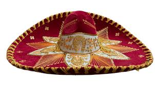 Sombrero Charro Mariachi Red and Gold — Rodeo Durango Brand ...