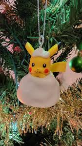 Pokémon Pikachu Hiding in Snow Pile Christmas Ornament - Etsy