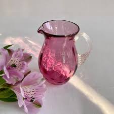 Vintage Pilgrim Glass Creamer: Amethyst-colored Art Glass - Etsy