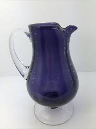 Pitcher Badash Crystal Impressions Purple Amethyst Handle ...