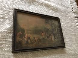 vintage, framed art picture..pilgrimage to Cythera by jean ...