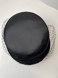 👒Vintage 1960s Ladies Lace Black Hat Mid Century Great Condition 1 Day Ship!👍 | eBay