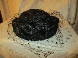 Miller & Rhoads Vintage Veiled Straw Hat - Etsy