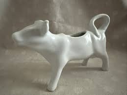 Vintage Porcelain White Cow Creamer Made In France | eBay