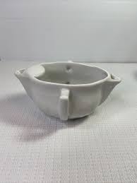 Vintage Pillivuyt Porcelain Gravy Boat Separator Culinarire White France | eBay Australia