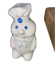 Vintage 1988 Pillsbury Dough Boy Ceramic Piggy Bank Coin ...