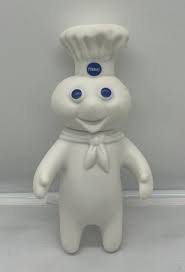 VTG 1971 Pillsbury Doughboy 7" Doll Soft Rubber Hard Plastic ...