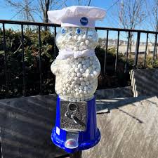 Sold) Happy Saturday! The time has come for the doughboy to find a new home. Pillsbury doughboy gumball machine is 40” tall, in working condition (though he does stick a lil) and