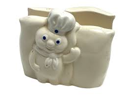 Vintage Pillsbury Doughboy White Ceramic 1988 Napkin Holder ...