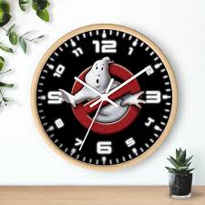 Ghostbusters Black Wall clock | VikingWarriorDesign