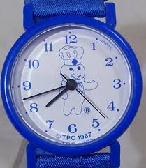 Pillsbury Doughboy Watch Poppin Fresh TPC Vintage Novelty Wristwatch