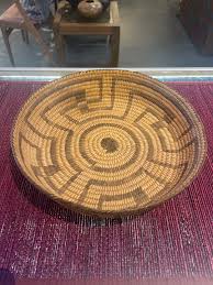 Antique Pima Basket Tahano O'odham Joined Whirling Log ...