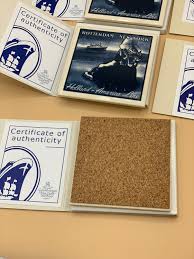 6 Vintage Coasters Holland America Cruise Line Delft Blue ...