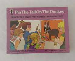 Vtg 1975 The Tail on The Donkey Party Game #75963 No Pins ...