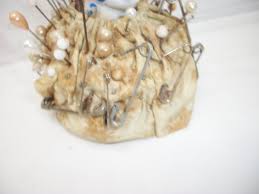 Vintage Antique Adorable Half Doll Pincushion With Many Pins All Original - Etsy