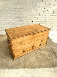 Antique Pine English Mule Chest with Locking Drawers c. 1840 – Knosen Antiques