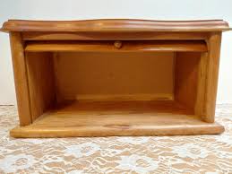 Roll Top Bread Box, Wood - Etsy Israel