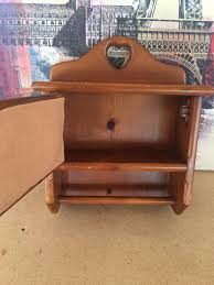 Vintage Wall Cabinet with Towel Holder