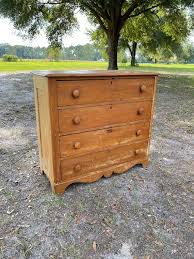 Antique Pine Chest of Drawers, Solid Pine Furniture, Primitive Dresser, Primitive Furniture, Farmhouse Decor, Solid Wood, Knapp Joint - Etsy
