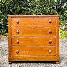 Early 20th Century Early American Pine Chest of Drawers | Chairish