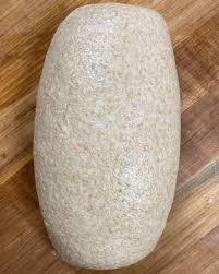 100 % whole grain wheat loaf. Available Wednesdays and Sundays at the shop. This loaf consists of house milled whole/un sifted redeemer wheat grown in Halifax Pa. We add a bit more (