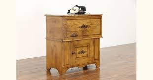 Victorian Antique Country Pine Farmhouse Bonnet Box, Chest or Commode