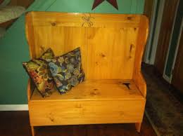 Reclaimed Pine Storage Bench - Etsy