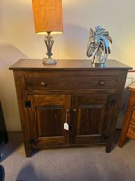 Pine 2-Door Low Pie Safe (Dark Walnut) | Milford Furniture