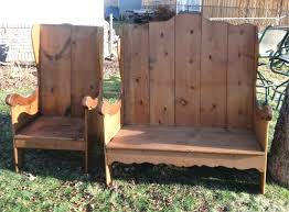Habersham Plantation Vintage Pine Bench and matching Chair ...