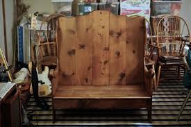 Habersham Plantation Vintage Pine Bench and Matching Chair ...