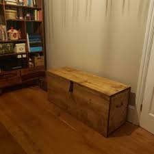 Solid Indoor Wooden Bench Made From Reclaimed Pine Boards ...