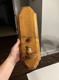 HOMCO Chalk Painted + Top Coat Green Wood Sconce Candle ...