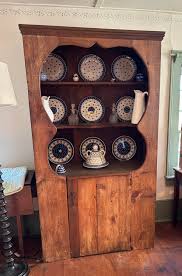 What is the age and origin of this old cabinet with the name B. F. Dunklee from Merrimack County, New Hampshire?