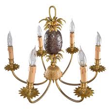 Maison Charles Neoclassical Six-Light Pineapple Bronze ...