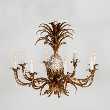 Vintage Pineapple Gilt Chandelier – Moxie Interiors