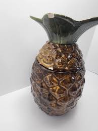 Ceramic Pinneapple Vintage Cookie Jar - Pinneapple ...
