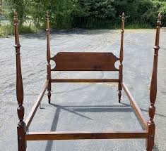 Solid black cherry four poster double/full size bed hand made by David Lefort MA | eBay