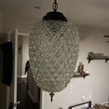 Vintage Pineapple Swag Lamp ~Fully Restored! MCM Hollywood ...