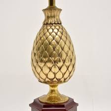 Vintage French Brass Table Lamp, 1970s for sale at Pamono