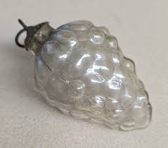 Antique 3" Silver Kugel Ornament