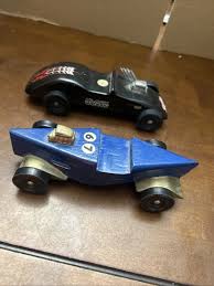 VINTAGE 1960S WOODEN BSA Pinewood Boy Scouts Derby Car and Pyro Plastic Cars Lot $19.99 - PicClick