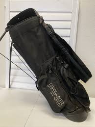 PING HOOFER 3 Black 4 Way Stand Carry Golf Bag w/ Dual ...