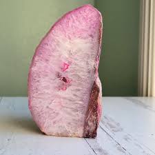 Pastel Pink Agate Night Light: Crystal Geode Lamp - Etsy