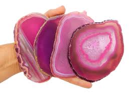 Pink Agate Slice - Agate Slices #5 - Great for Coasters and ...