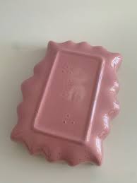 1960s Mauve With Gold Dan Mar Wavy Bowl Planter or Catchall ...